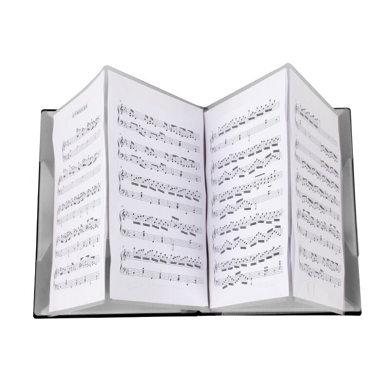 Size Music Score Holder Paper Sheet Document File Organizer Music Paper Folder 40 Pockets for Guitar Violin Piano Image 1