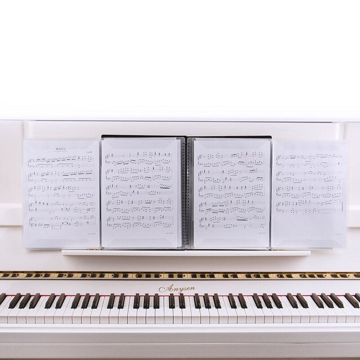 Size Music Score Holder Paper Sheet Document File Organizer Music Paper Folder 40 Pockets for Guitar Violin Piano Image 6