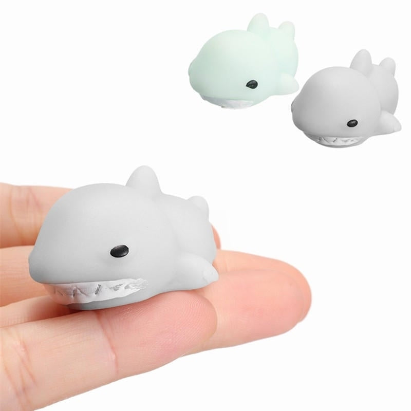 Shark Mochi Squishy Squeeze Cute Healing Toy Kawaii Collection Stress Reliever Gift Decor Image 1