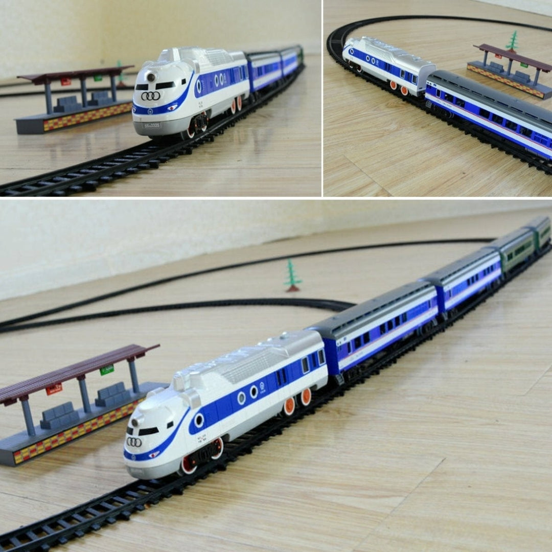 Simulation Electric Rail Car Model Toy Track Accessories Sandbox General Scene Railroad Crossing Cave Iron Bridge Indoor Image 4