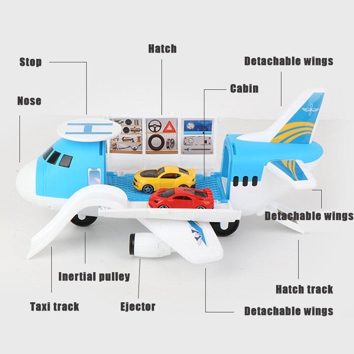 Simulation Track Inertia Aircraft Large Size Passenger Plane Kids Airliner Model Toy for Birthdays Christmas Gift Image 4