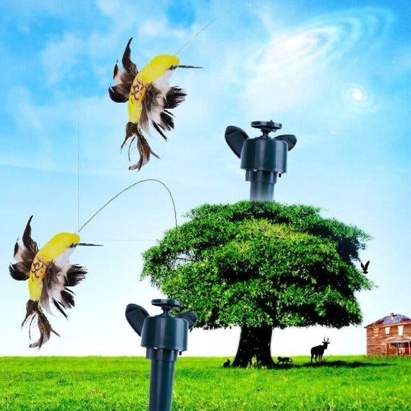 Solar Energy Toys Powered Flying Flapping Hummingbird Image 10