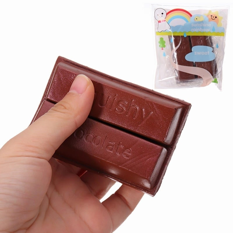 Squishy Chocolate 8cm Sweet Slow Rising With Packaging Collection Gift Decor Toy Image 1