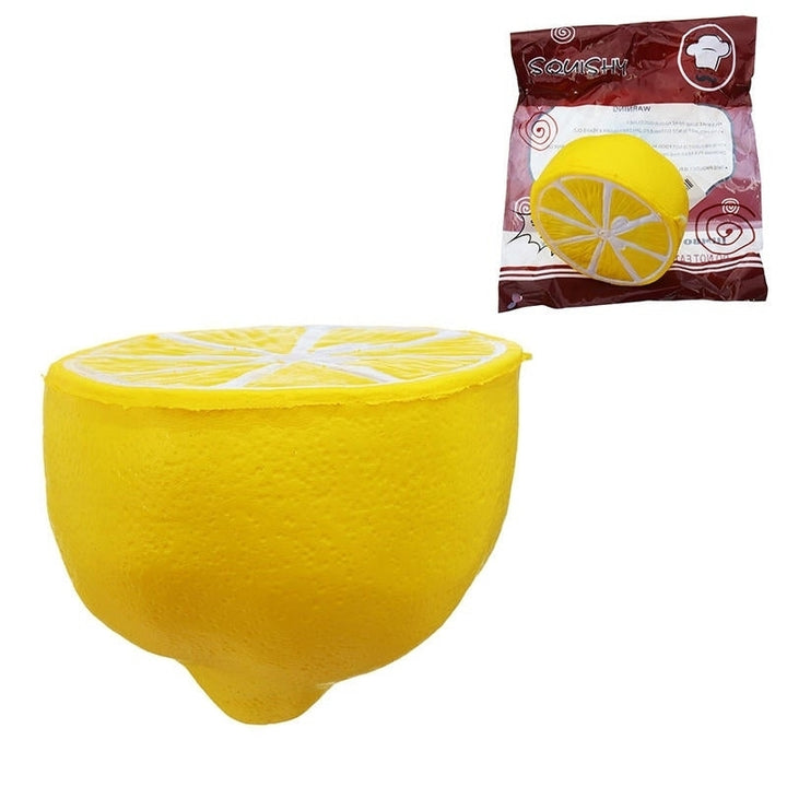 Squishy Half Lemon Soft Toy 10cm Slow Rising With Original Packaging Birthday Festival Gift Image 1