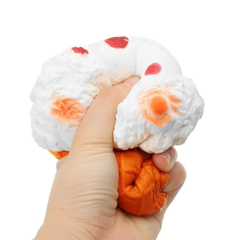 Squishy Jumbo Ice Cream Cone 19cm Slow Rising White Collection Gift Decor Toy Image 6