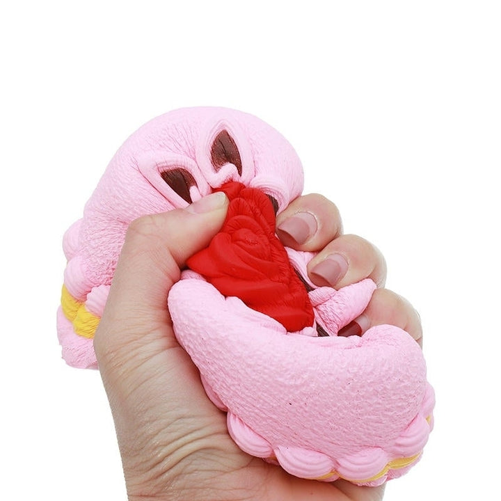 Squishy Rose Cake 12cm Novelty Stress Squeeze Slow Rising Squeeze Collection Cure Toy Gift Image 7