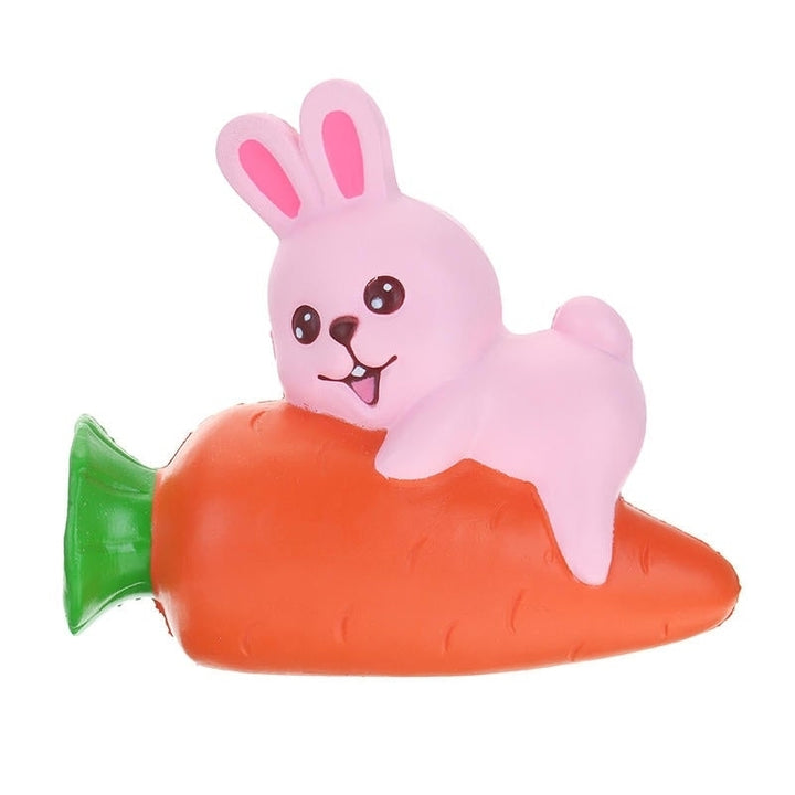 Squishy Rabbit Bunny Holding Carrot 13cm Slow Rising With Packaging Collection Gift Decor Toy Image 6
