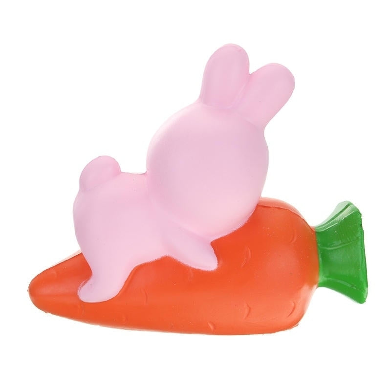 Squishy Rabbit Bunny Holding Carrot 13cm Slow Rising With Packaging Collection Gift Decor Toy Image 8