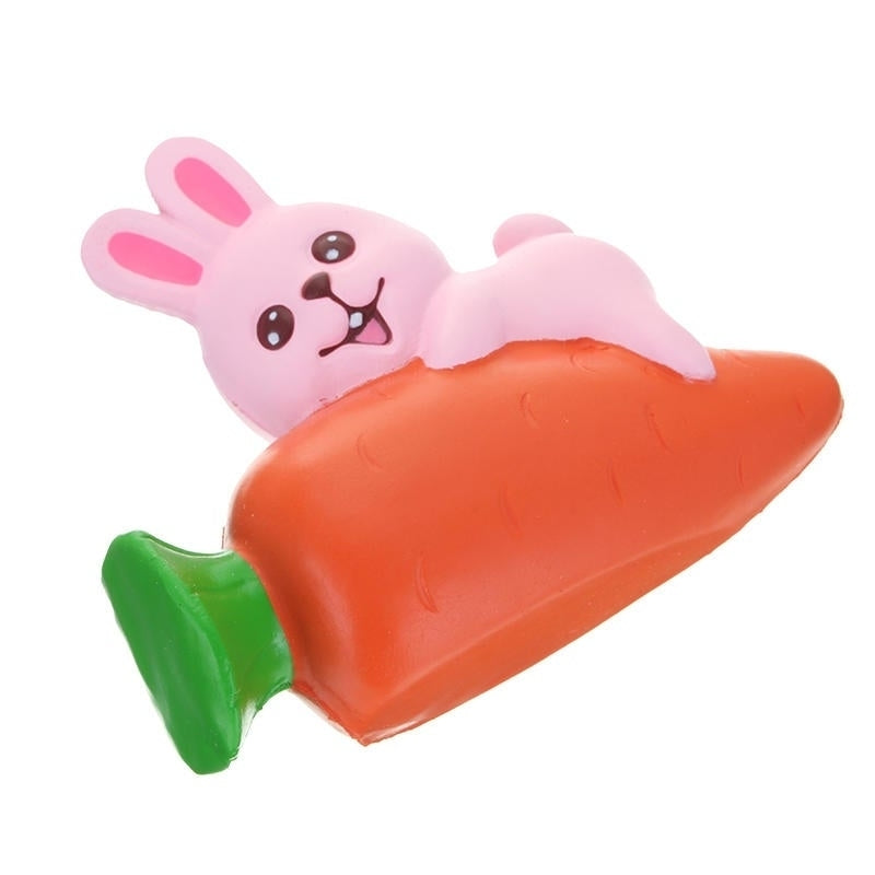 Squishy Rabbit Bunny Holding Carrot 13cm Slow Rising With Packaging Collection Gift Decor Toy Image 9