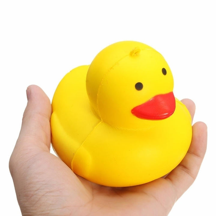 Squishy Yellow Duck 10cm Soft Slow Rising Cute Animals Collection Gift Decor Toy Image 1