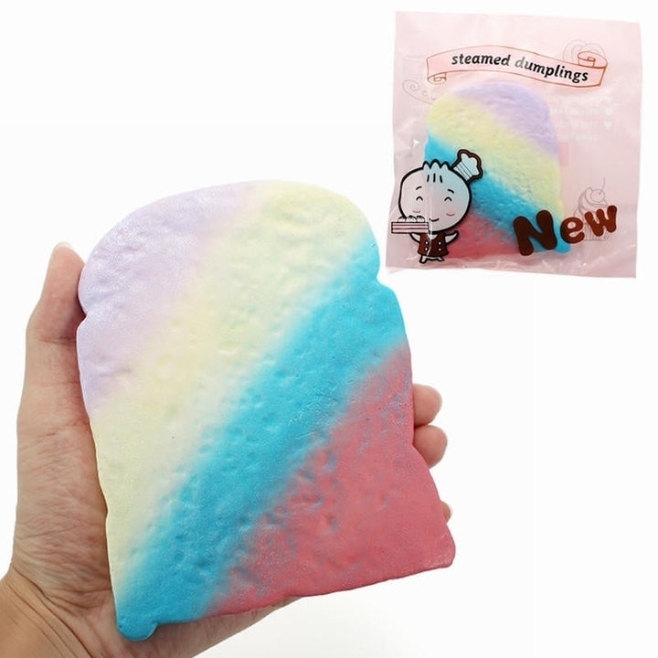 SquishyShop Toast Bread Slice Squishy 14cm Soft Slow Rising With Packaging Collection Gift Decor Toy Image 1