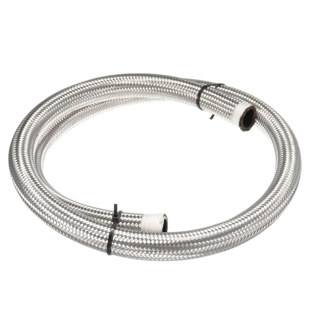 Stainless Steel Braided Pipe Oil/Fuel Coolant Hose Fuel Hose 10AN 1M Image 3