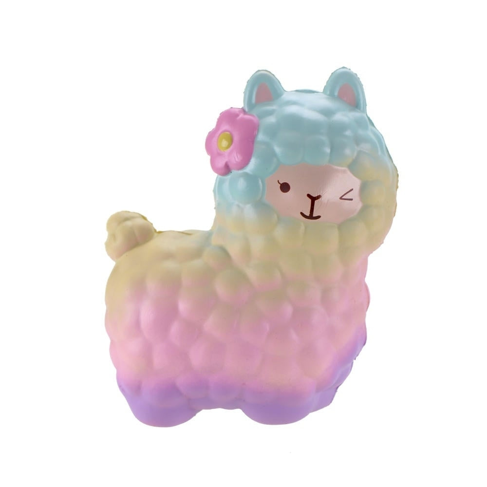 Squishy Alpaca 17x13x8cm Licensed Slow Rising Original Packaging Collection Gift Decor Toy Image 1