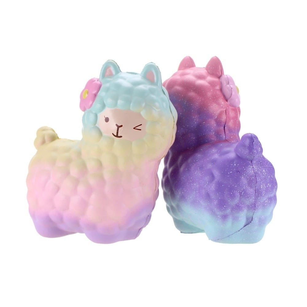 Squishy Alpaca 17x13x8cm Licensed Slow Rising Original Packaging Collection Gift Decor Toy Image 3