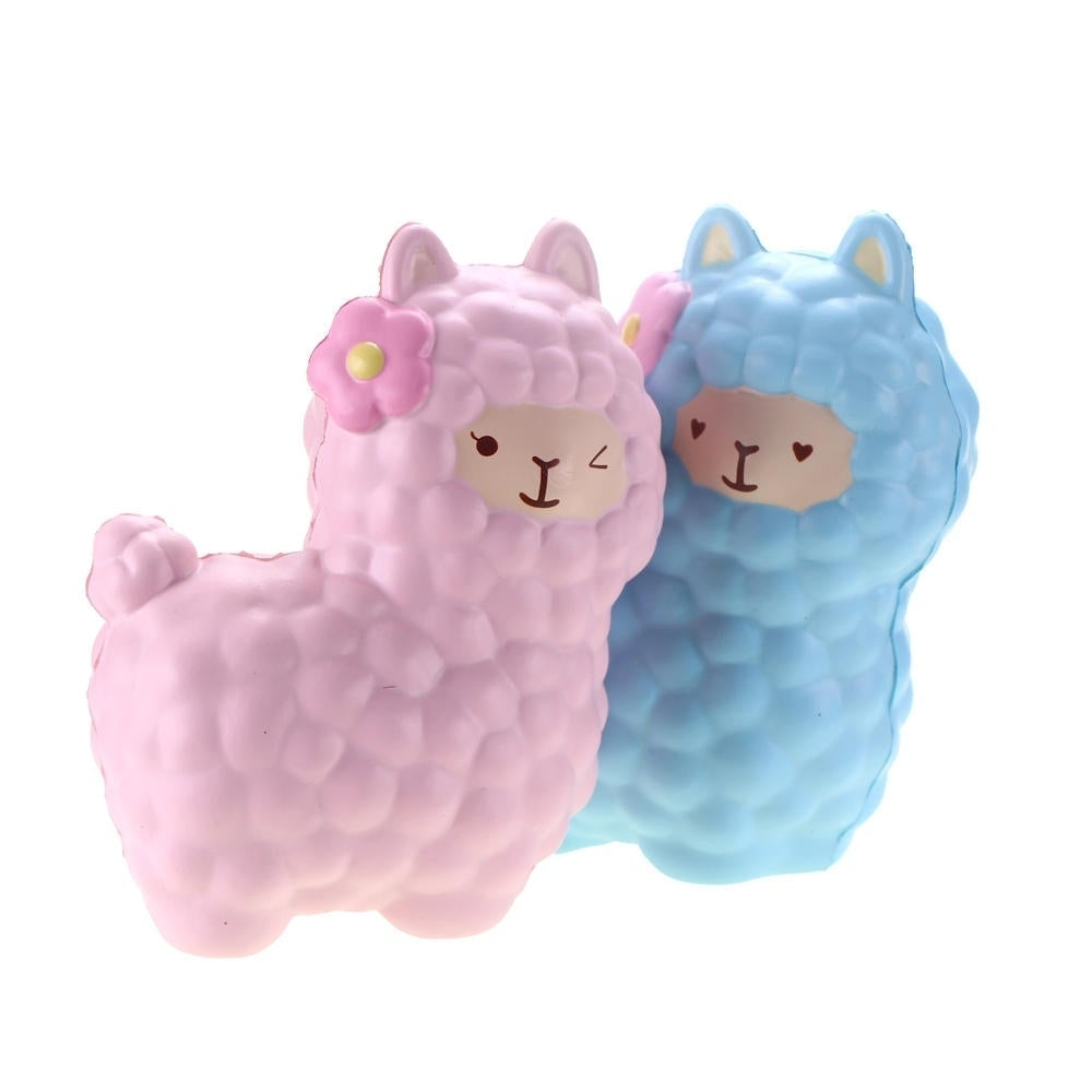 Squishy Alpaca 17x13x8cm Licensed Slow Rising Original Packaging Collection Gift Decor Toy Image 4