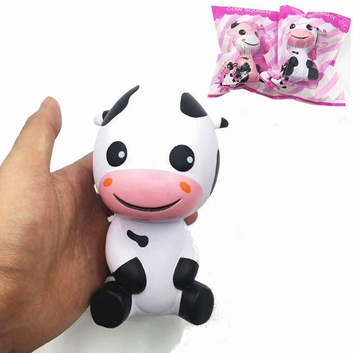 Squishy Baby Cow Jumbo 14cm Slow Rising With Packaging Animals Collection Gift Decor Toy Image 1