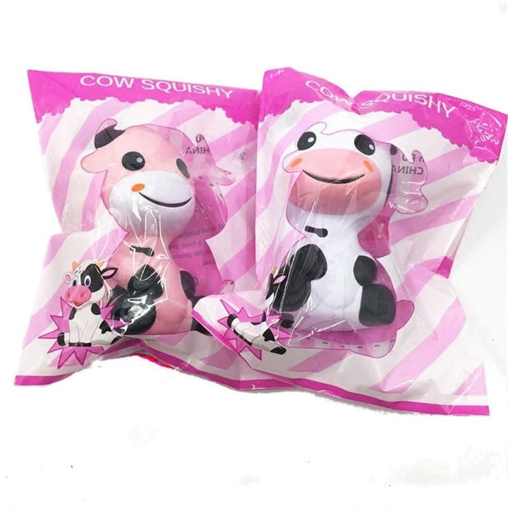 Squishy Baby Cow Jumbo 14cm Slow Rising With Packaging Animals Collection Gift Decor Toy Image 2