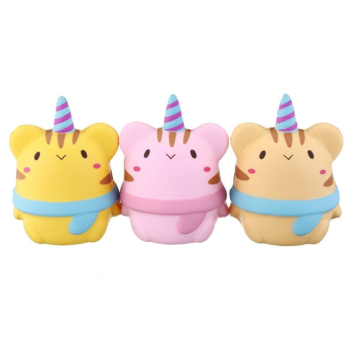 Squishy 3Pcs Kawaii Unicorn Animal Slow Rising Rebound Toys Image 1