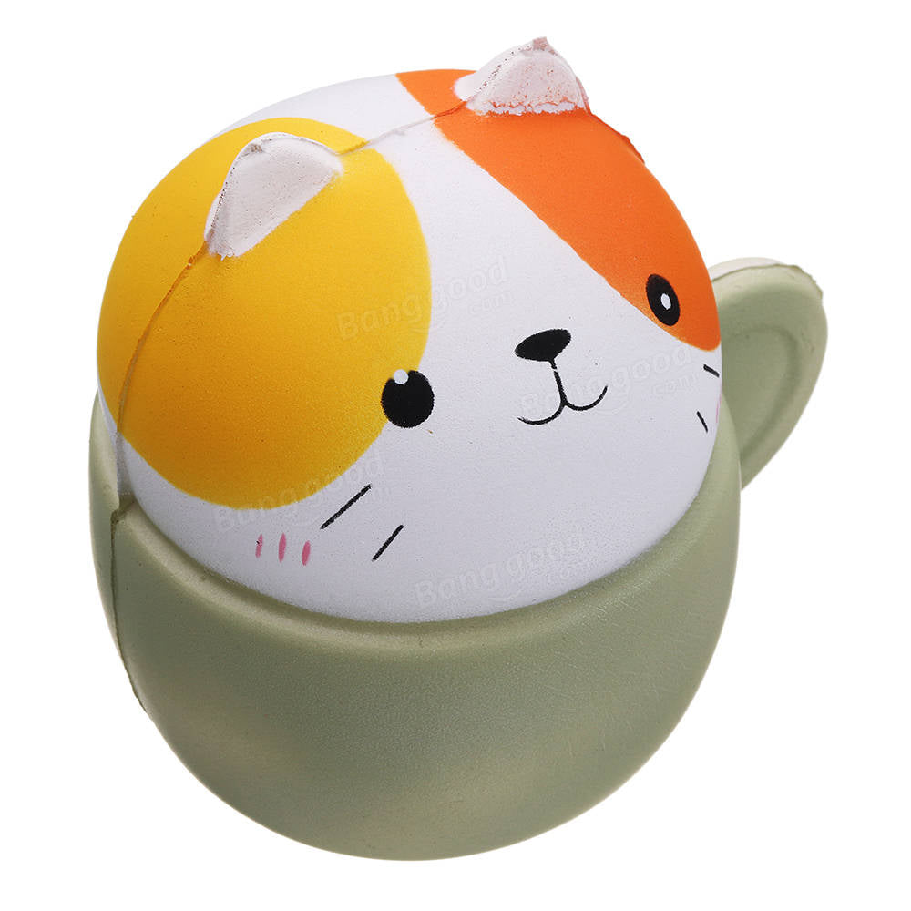 Squishy Cup Cat Kitten Pet Animal 10.59.68CM Soft Slow Rising With Packaging Collection Gift Toy Image 10