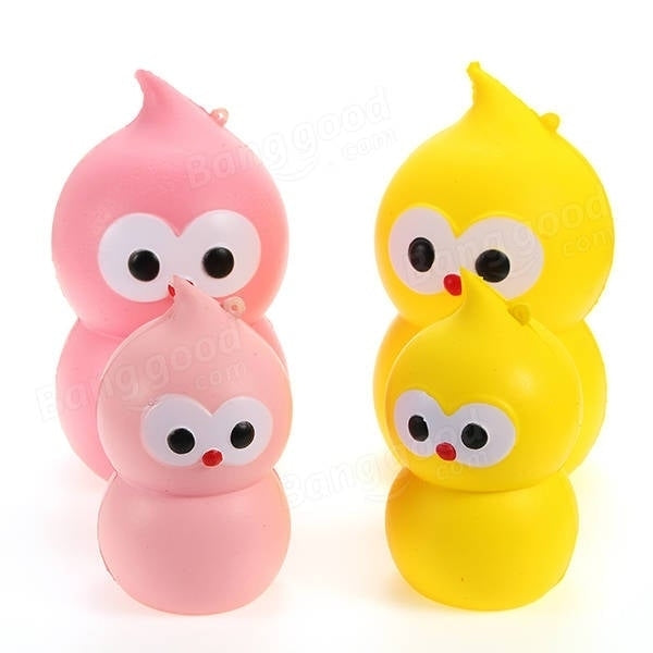Squishy Gourd Dolls Parents Slow Kids Toy 13.577CM L Kids,Adults Gift Stress Relieve Toy Image 1
