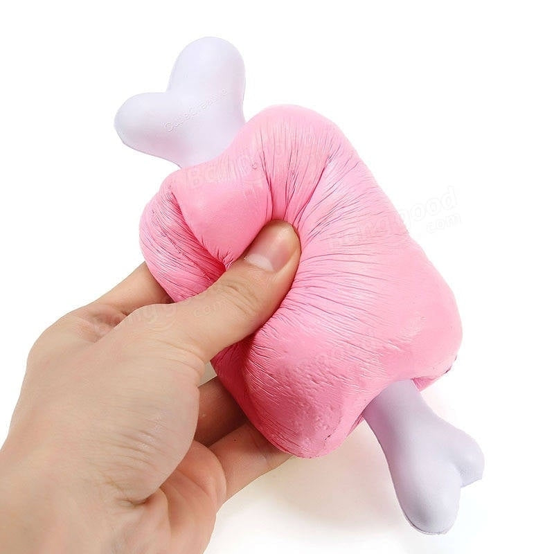 Squishy Ham With Bone Meat 19cm Slow Rising Original Packaging Collection Gift Decor Toy Image 4