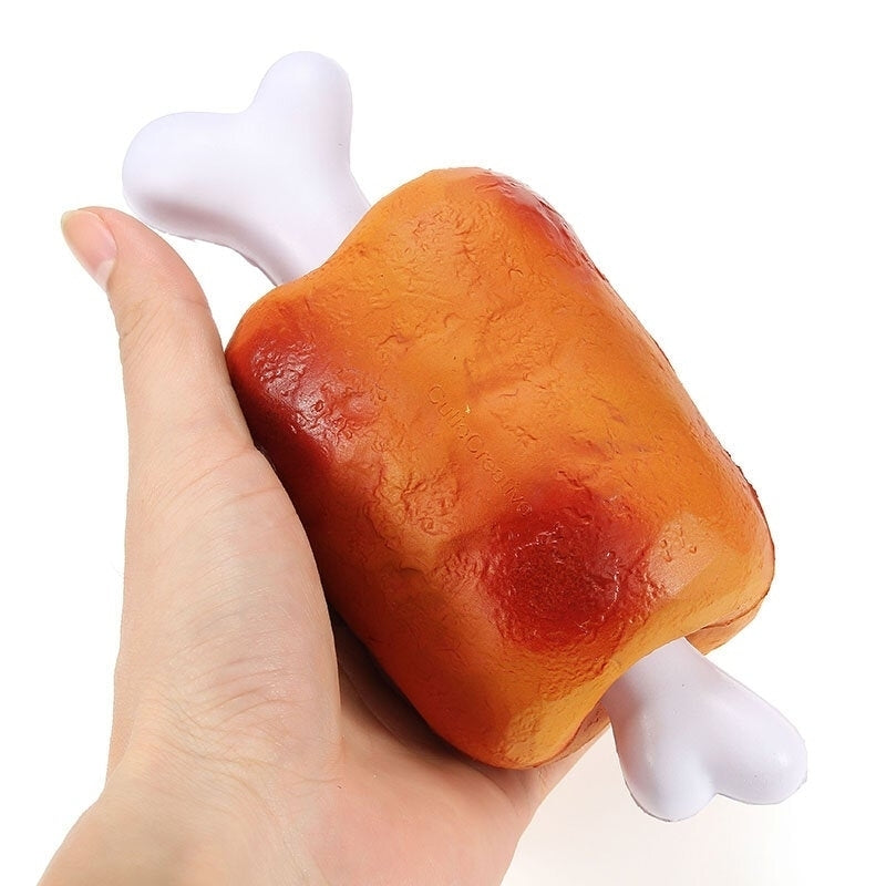Squishy Ham With Bone Meat 19cm Slow Rising Original Packaging Collection Gift Decor Toy Image 7