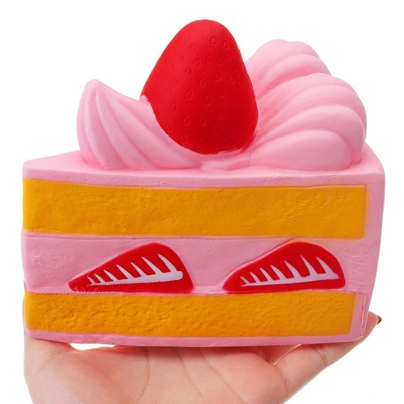Squishy Fun Strawberry 15CM Cake Squishy Super Slow Rising Original Packaging Toy Collection Image 6
