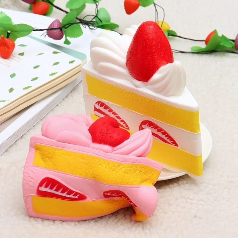 Squishy Fun Strawberry 15CM Cake Squishy Super Slow Rising Original Packaging Toy Collection Image 8