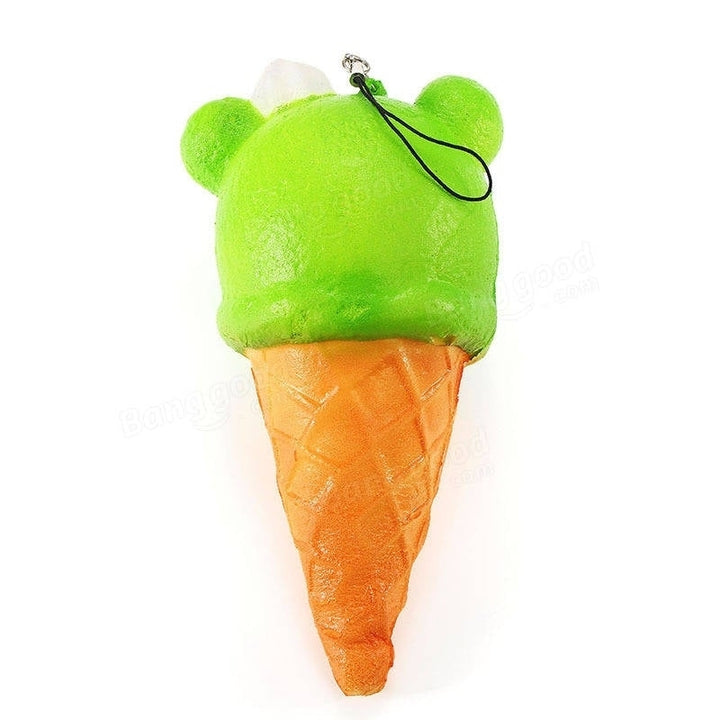 Squishy Ice Cream Bear Soft Slow Rising Collection Gift Decor Squish Squeeze Toy Image 2