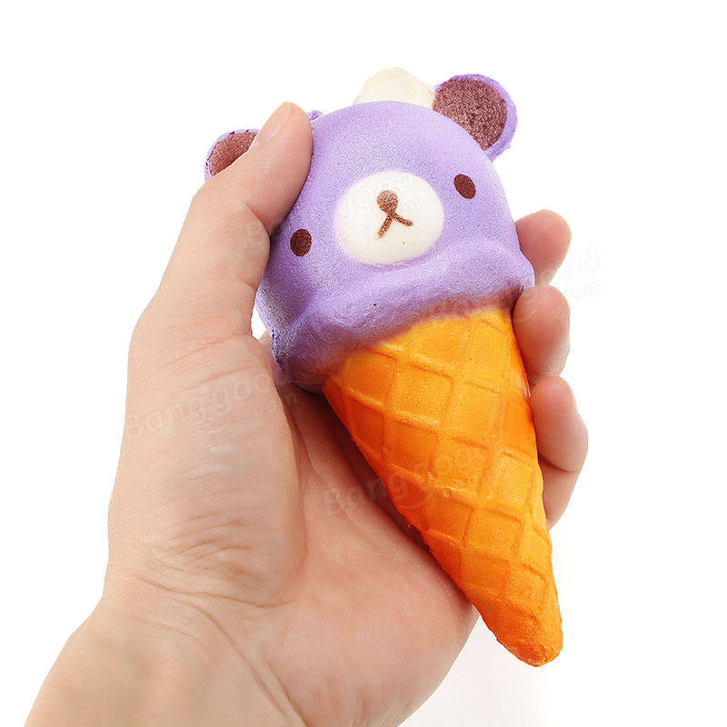 Squishy Ice Cream Bear Soft Slow Rising Collection Gift Decor Squish Squeeze Toy Image 6