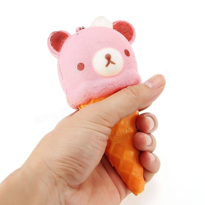 Squishy Ice Cream Bear Soft Slow Rising Collection Gift Decor Squish Squeeze Toy Image 8