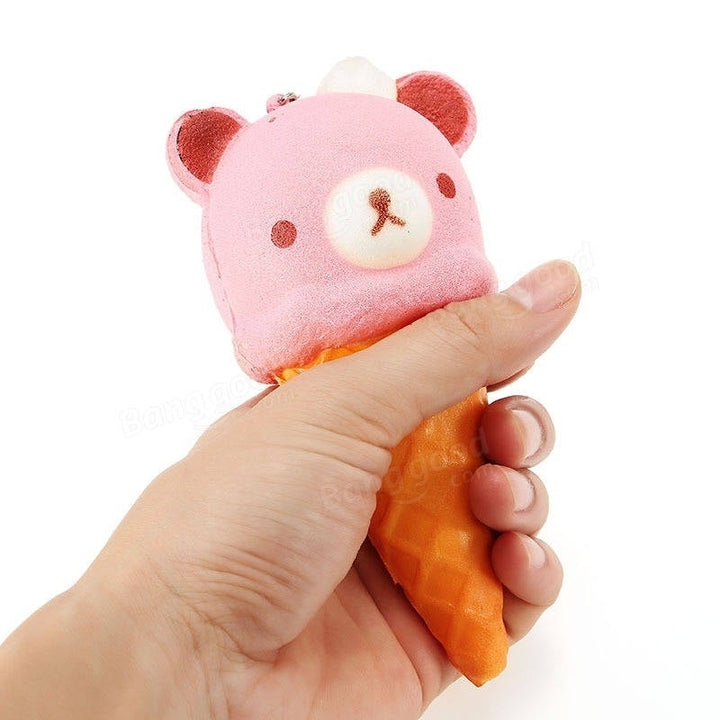 Squishy Ice Cream Bear Soft Slow Rising Collection Gift Decor Squish Squeeze Toy Image 8