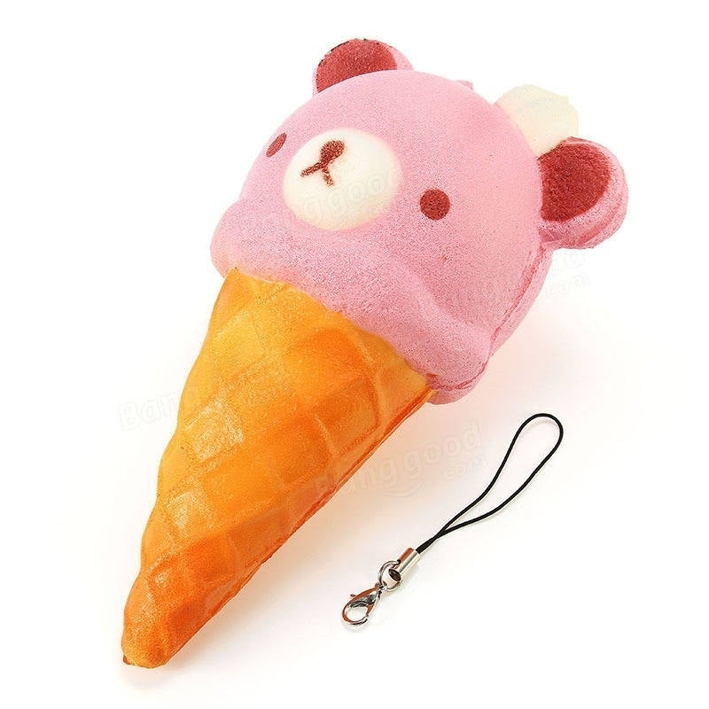 Squishy Ice Cream Bear Soft Slow Rising Collection Gift Decor Squish Squeeze Toy Image 10