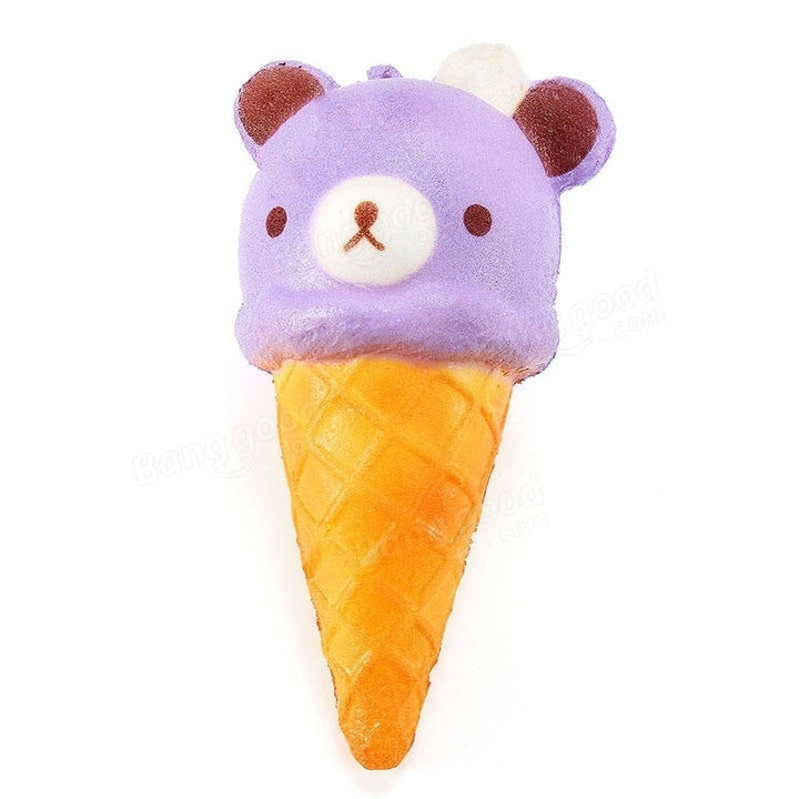 Squishy Ice Cream Bear Soft Slow Rising Collection Gift Decor Squish Squeeze Toy Image 11