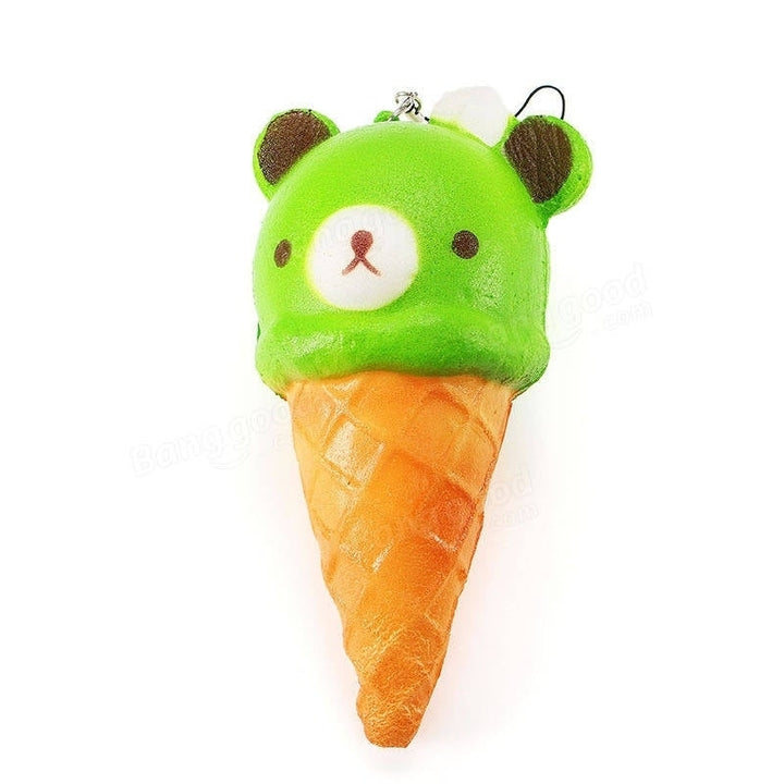 Squishy Ice Cream Bear Soft Slow Rising Collection Gift Decor Squish Squeeze Toy Image 12