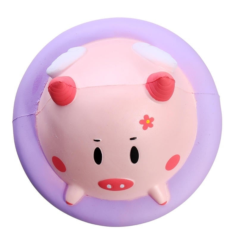 Squishy Jumbo Piggy 16cm Pig Wearing Lift Buoy Slow Rising Cute Collection Gift Decor Toy Image 6