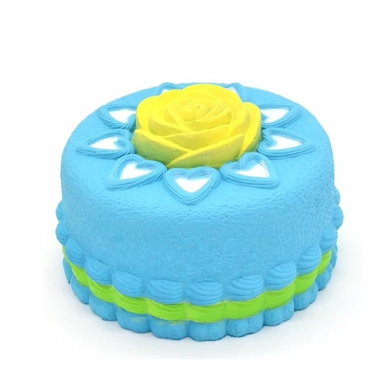 Squishy Jumbo Rose Cake Licensed Slow Rising Original Packaging Collection Gift Decor Toy Image 1