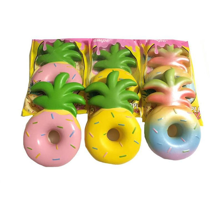 Squishy Jumbo Pineapple Donut Licensed Slow Rising Original Packaging Fruit Collection Gift Decor Toy Image 11