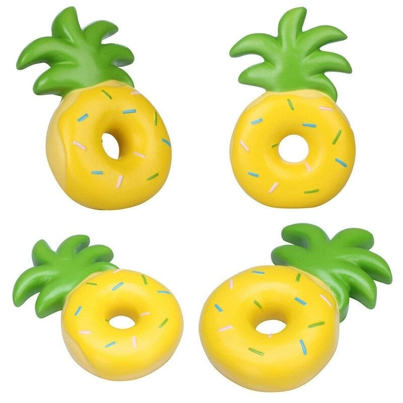 Squishy Jumbo Pineapple Donut Licensed Slow Rising Original Packaging Fruit Collection Gift Decor Toy Image 9