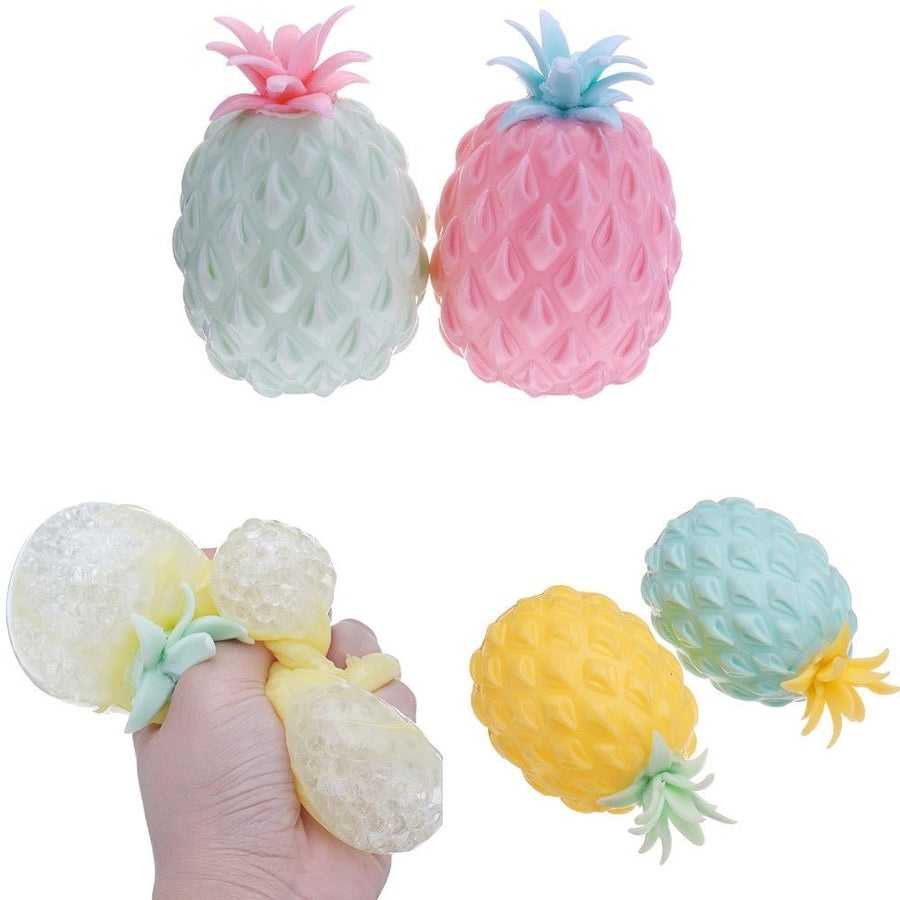 Squishy MultiColor Pineapple Stress Reliever Ball 117.5CM Squeeze Stressball Party Bag Fun Gift Image 1