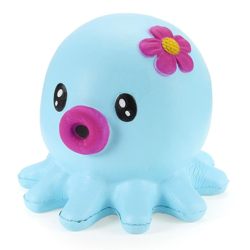 Squishy Octopus Jumbo 14cm Slow Rising Collection Gift Decor Soft Squeeze Toy Image 2