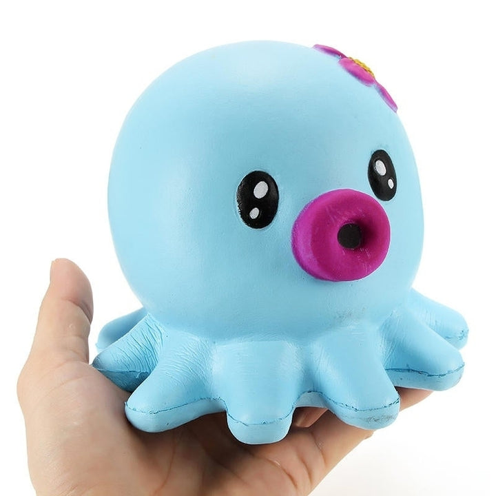Squishy Octopus Jumbo 14cm Slow Rising Collection Gift Decor Soft Squeeze Toy Image 3