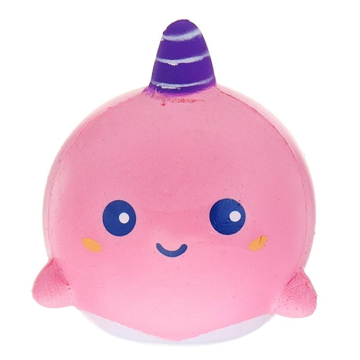 Squishy Narwhal Uni Whale Jumbo 11CM Slow Rising With Packaging Collection Gift Soft Toy Image 1