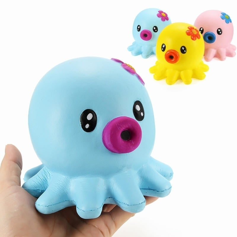 Squishy Octopus Jumbo 14cm Slow Rising Collection Gift Decor Soft Squeeze Toy Image 7