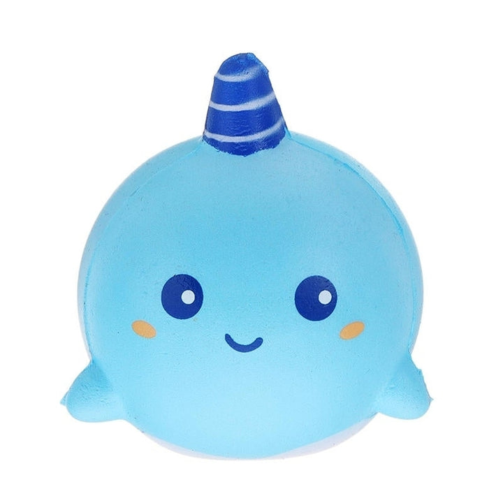 Squishy Narwhal Uni Whale Jumbo 11CM Slow Rising With Packaging Collection Gift Soft Toy Image 11