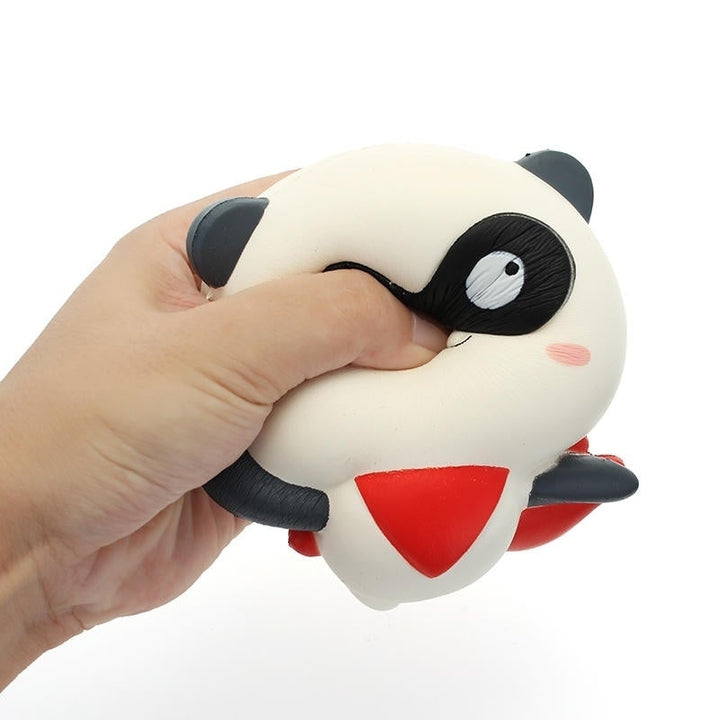 Squishy Panda Man Robin Team 12cm Slow Rising With Packaging Collection Gift Decor Toy Image 4