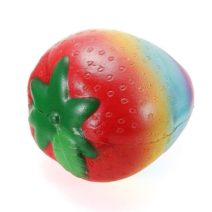 Squishy Rainbow Jam Chocolate Strawberry Jumbo 10cm Soft Slow Rising Fruit Collection Gift Decor Toy Image 3