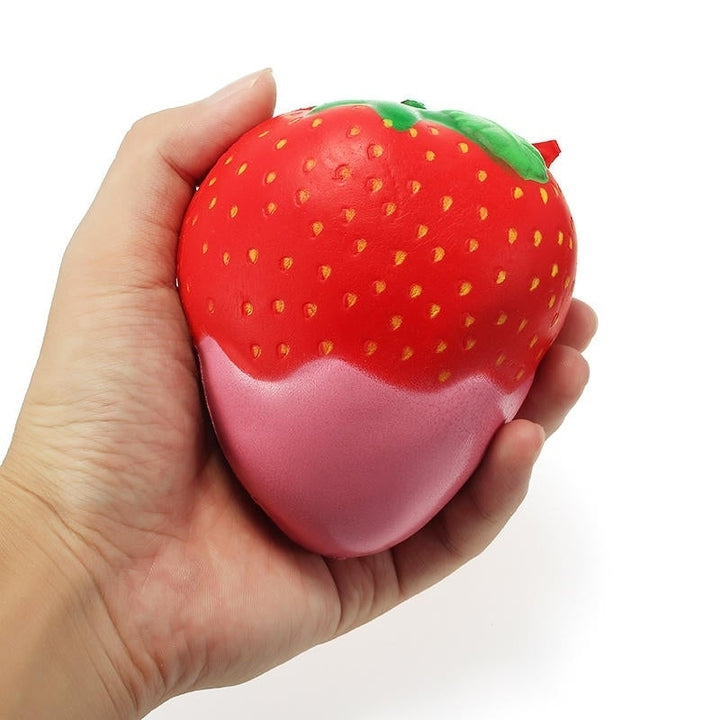 Squishy Rainbow Jam Chocolate Strawberry Jumbo 10cm Soft Slow Rising Fruit Collection Gift Decor Toy Image 10