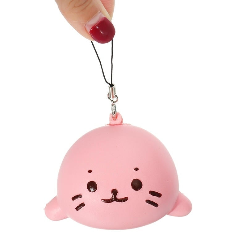 Squishy Seals Slow Rising 7cm Cute Soft Squishy With Chain Kid Toy Image 3