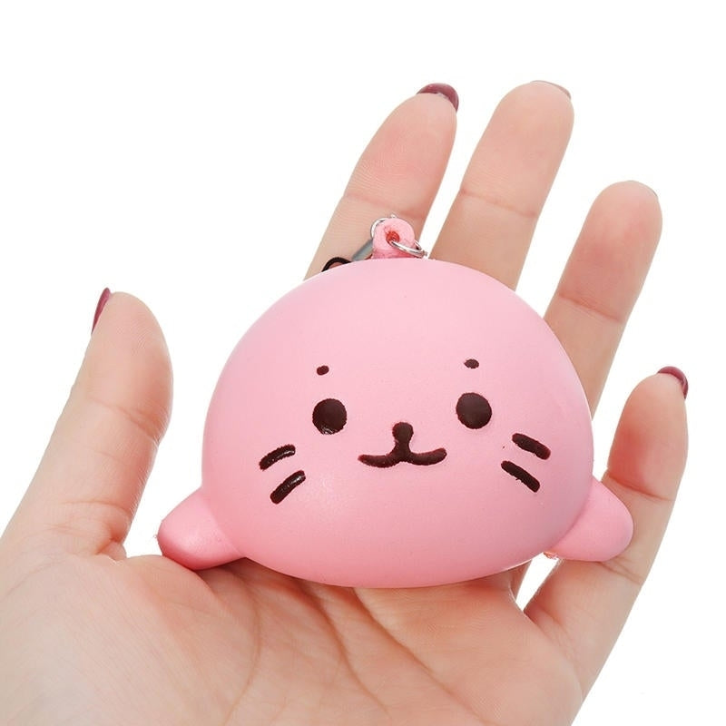 Squishy Seals Slow Rising 7cm Cute Soft Squishy With Chain Kid Toy Image 6